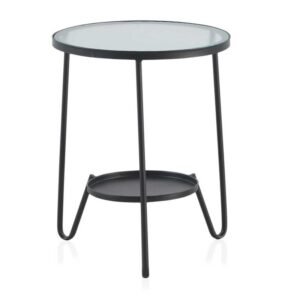 Mesa Auxiliar Redonda Metal